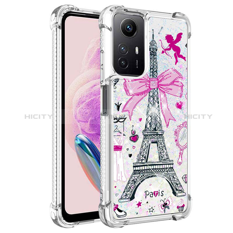 Funda Silicona Carcasa Goma Bling-Bling YB1 para Xiaomi Redmi Note 12S Oro Rosa