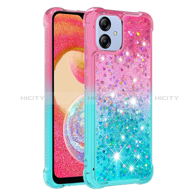 Funda Silicona Carcasa Goma Bling-Bling YB2 para Samsung Galaxy A04E Rosa