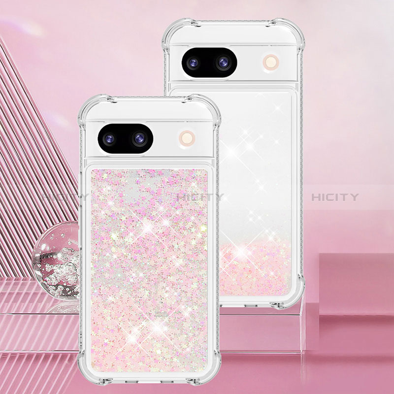 Funda Silicona Carcasa Goma Bling-Bling YB3 para Google Pixel 8a 5G Rosa