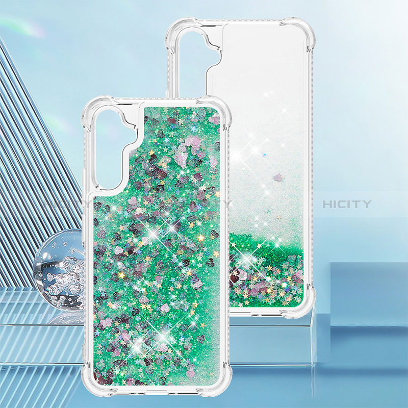 Funda Silicona Carcasa Goma Bling-Bling YB3 para Samsung Galaxy A34 5G Verde