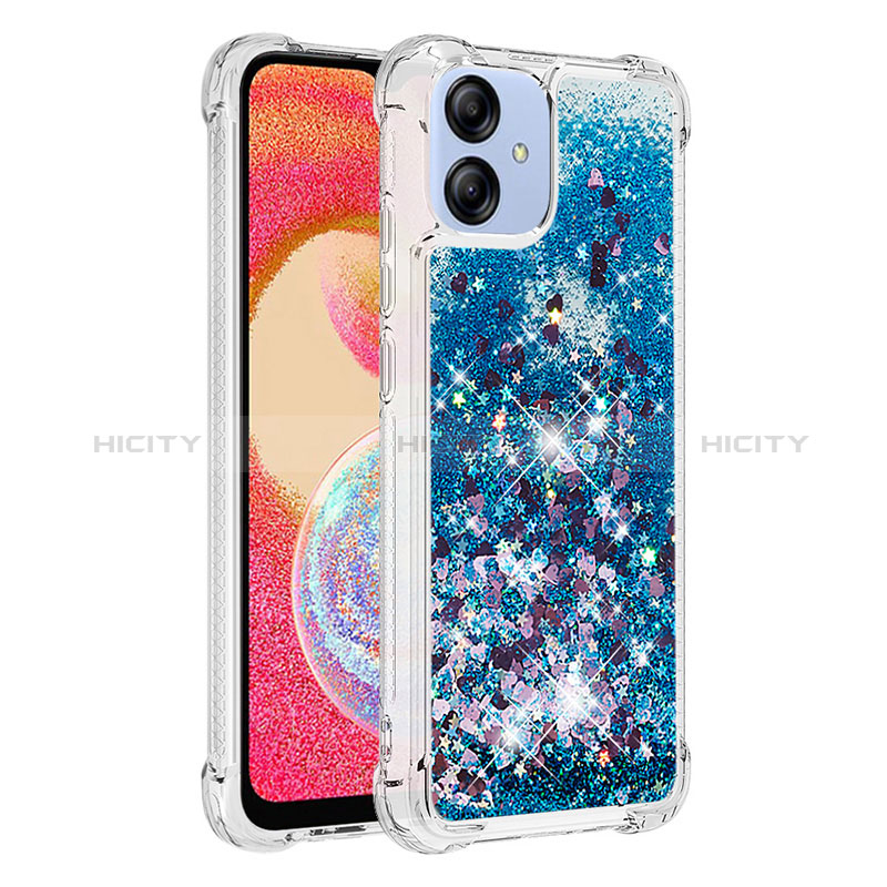 Funda Silicona Carcasa Goma Bling-Bling YB3 para Samsung Galaxy M04 Azul