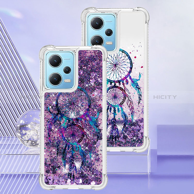 Funda Silicona Carcasa Goma Bling-Bling YB3 para Xiaomi Redmi Note 12 5G Morado