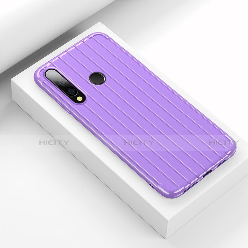 Funda Silicona Carcasa Goma Line C01 para Huawei Honor 20 Lite Morado