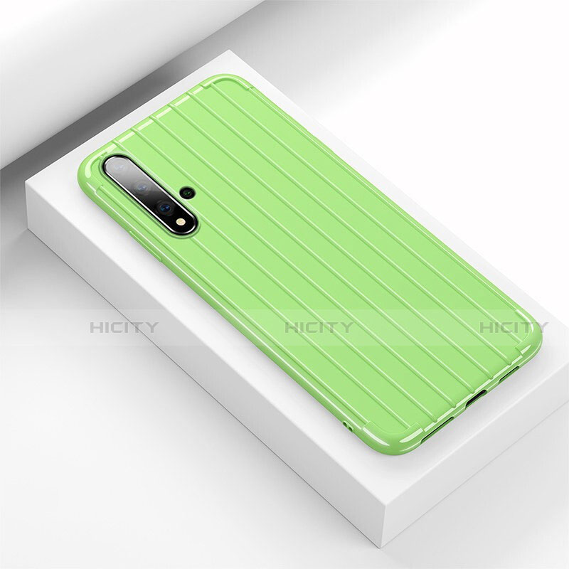 Funda Silicona Carcasa Goma Line C01 para Huawei Nova 5 Pro Verde