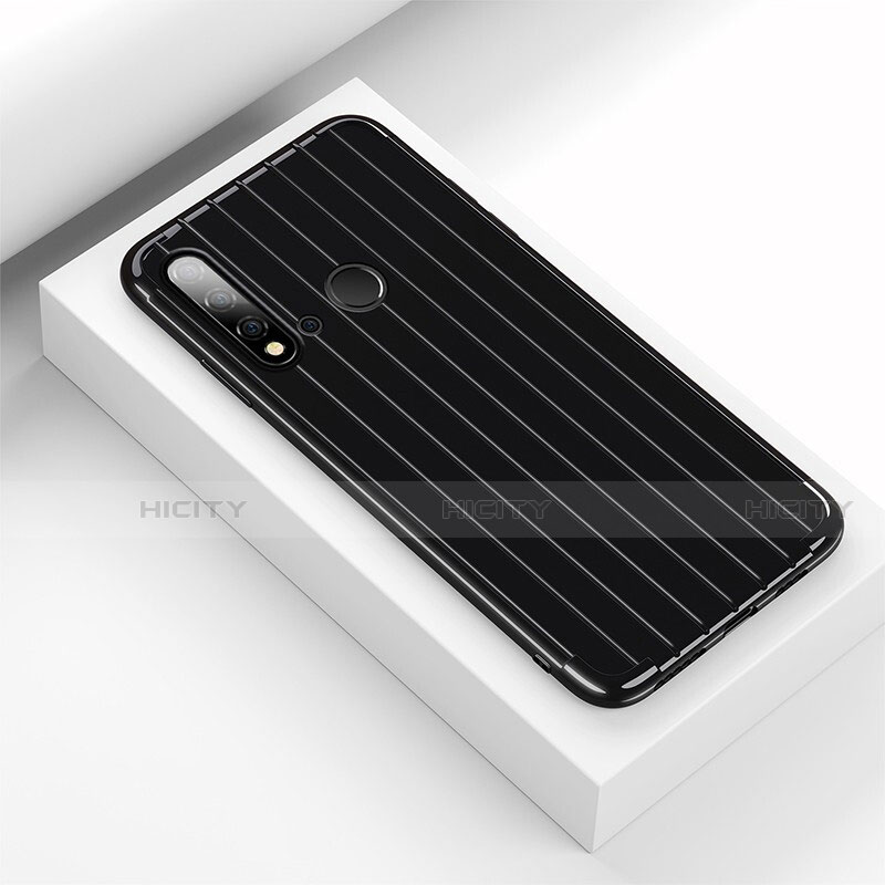 Funda Silicona Carcasa Goma Line C01 para Huawei P20 Lite (2019) Negro