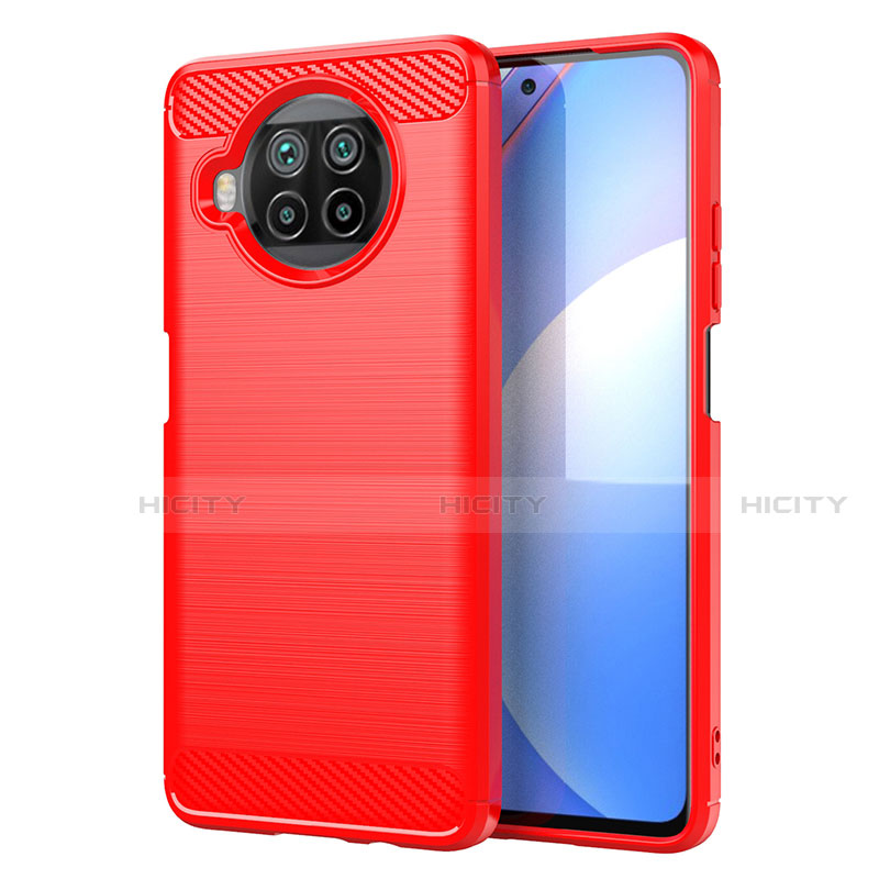 Funda Silicona Carcasa Goma Line C01 para Xiaomi Mi 10i 5G Rojo