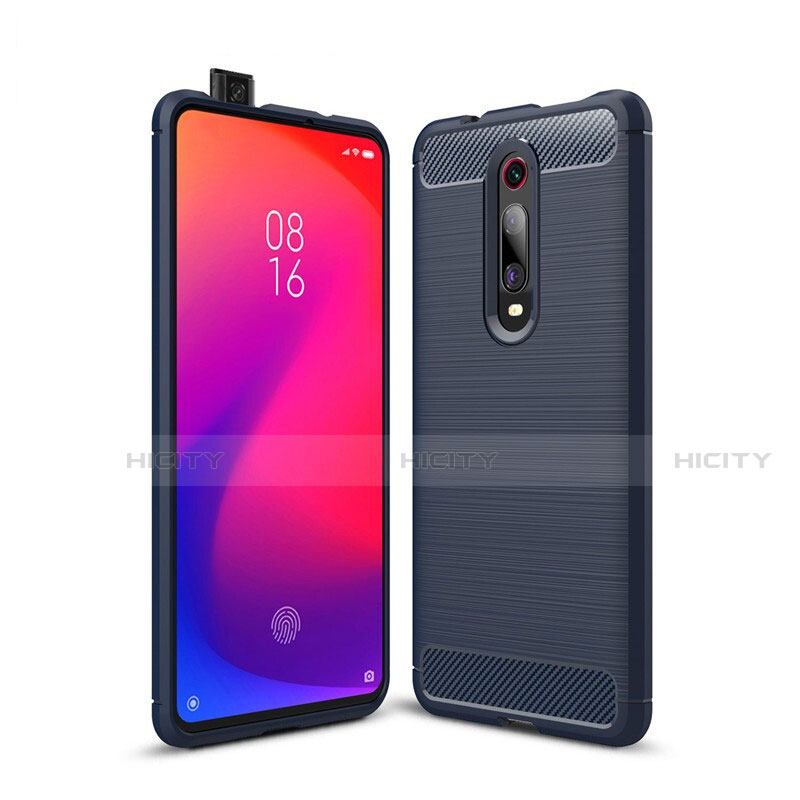 Funda Silicona Carcasa Goma Line C01 para Xiaomi Mi 9T Azul