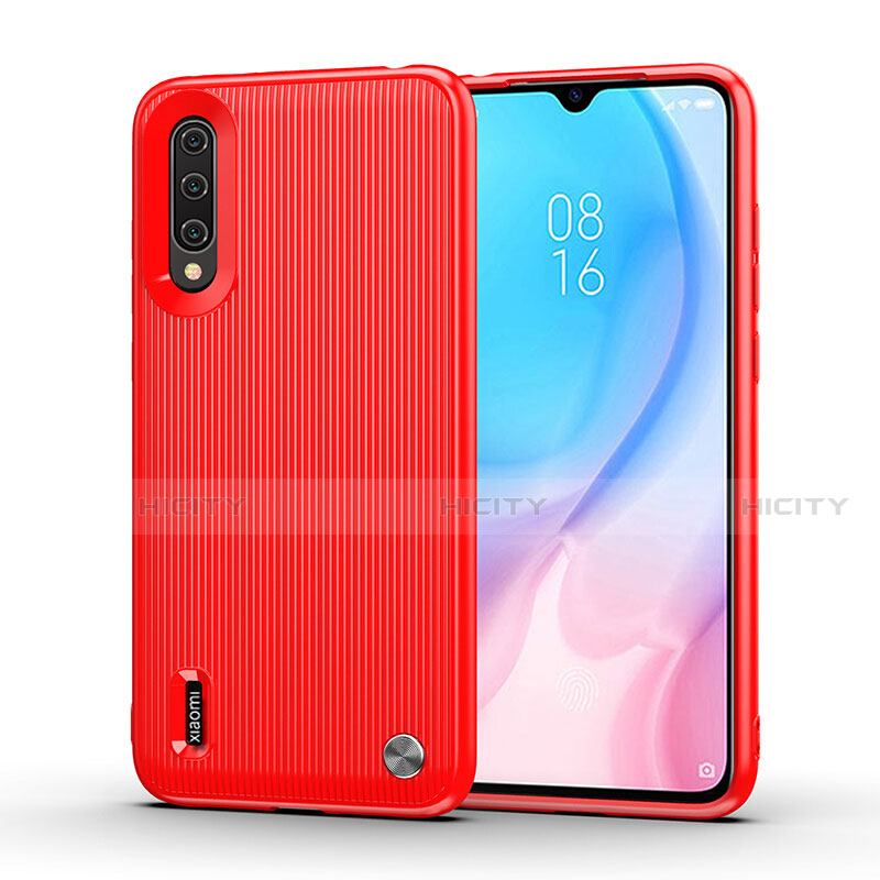 Funda Silicona Carcasa Goma Line C01 para Xiaomi Mi A3 Rojo