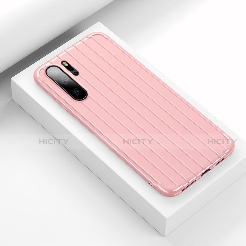 Funda Silicona Carcasa Goma Line C02 para Huawei P30 Pro New Edition Rosa