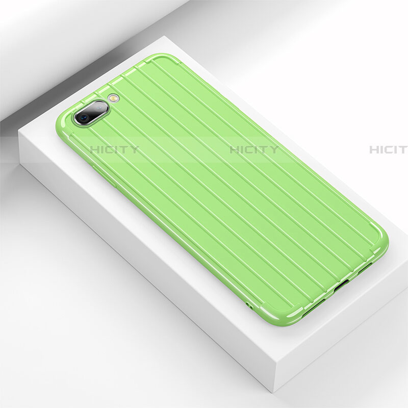 Funda Silicona Carcasa Goma Line C02 para Oppo RX17 Neo Verde