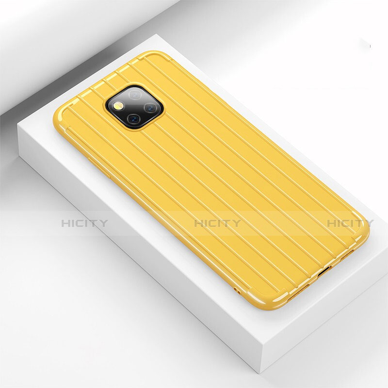 Funda Carcasa silicona alta calidad amarilla Huawei Mate 20 Lite