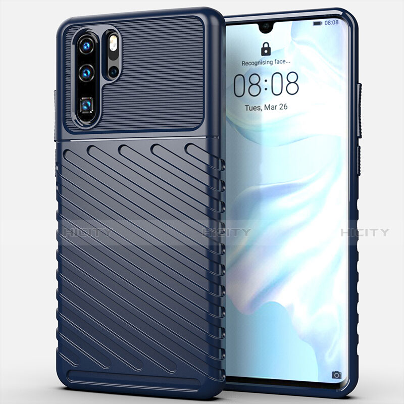 Funda Silicona Carcasa Goma Line C03 para Huawei P30 Pro Azul