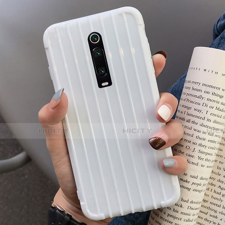 Funda Silicona Carcasa Goma Line C03 para Xiaomi Mi 9T Blanco