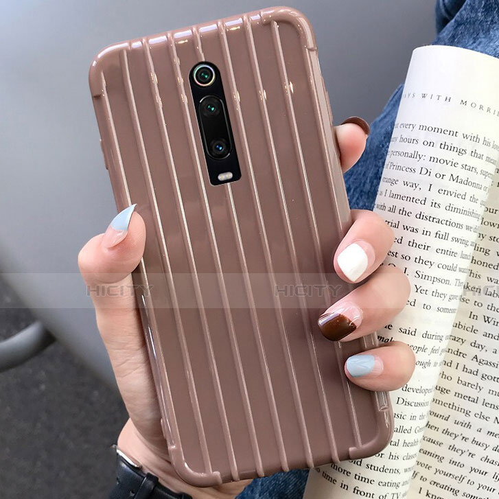 Funda Silicona Carcasa Goma Line C03 para Xiaomi Mi 9T Marron