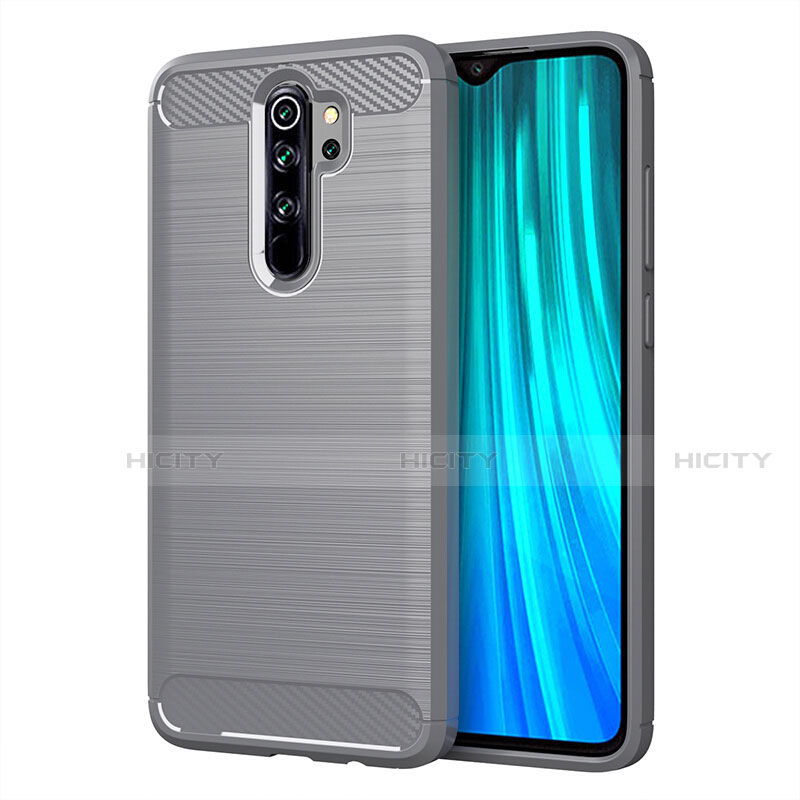 Funda Silicona Carcasa Goma Line C03 para Xiaomi Redmi Note 8 Pro Plata