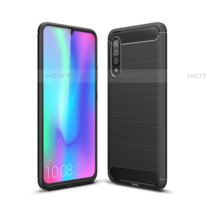 Funda Silicona Carcasa Goma Line C04 para Samsung Galaxy A70 Negro