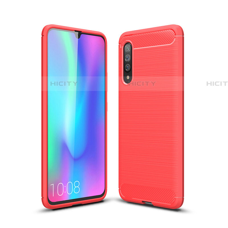 Funda Silicona Carcasa Goma Line C04 para Samsung Galaxy A70S Rojo