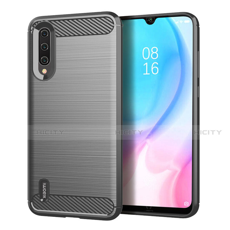 Funda Silicona Carcasa Goma Line C05 para Xiaomi Mi A3 Gris