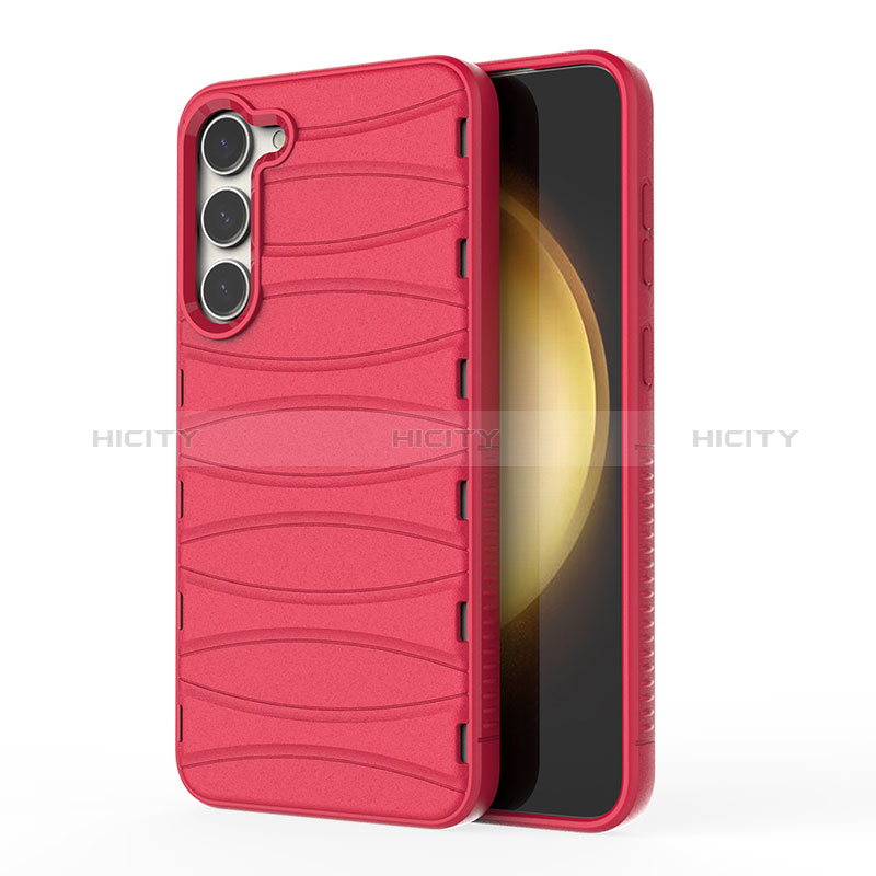 Funda Silicona Carcasa Goma Line KC1 para Samsung Galaxy S23 5G Rojo