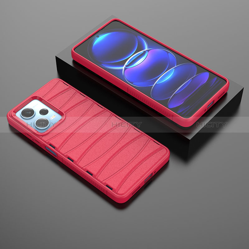 Funda Silicona Carcasa Goma Line KC1 para Xiaomi Redmi Note 12 Pro 5G Rojo