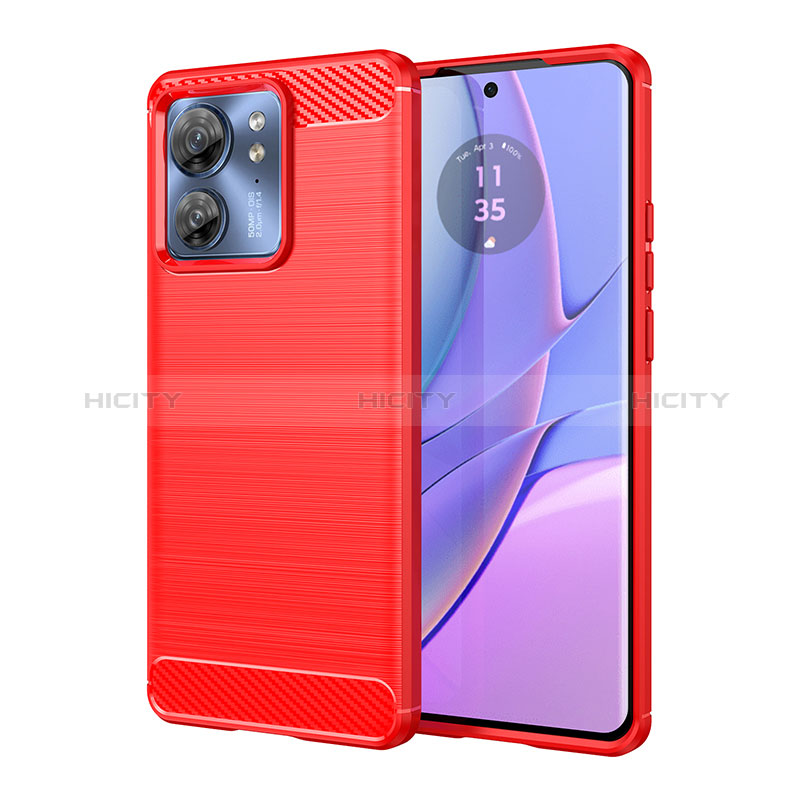 Funda Silicona Carcasa Goma Line MF1 para Motorola Moto Edge (2023) 5G Rojo