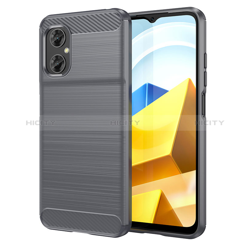 Funda Silicona Carcasa Goma Line MF1 para Xiaomi Poco M5 4G Gris