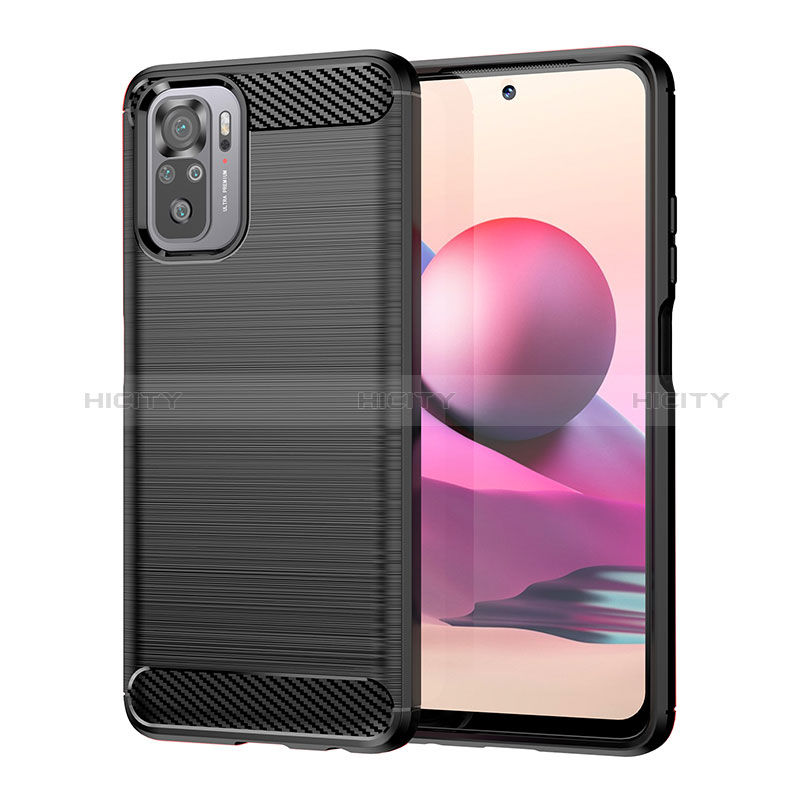 Funda Silicona Carcasa Goma Line MF1 para Xiaomi Redmi Note 10S 4G Negro