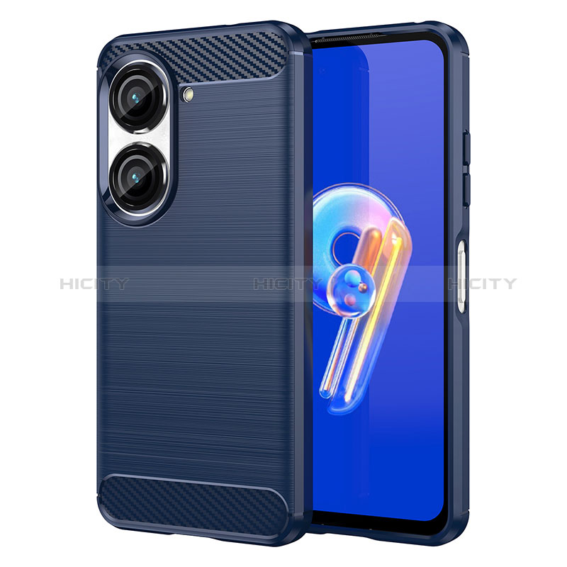 Funda Silicona Carcasa Goma Line para Asus Zenfone 9 Azul