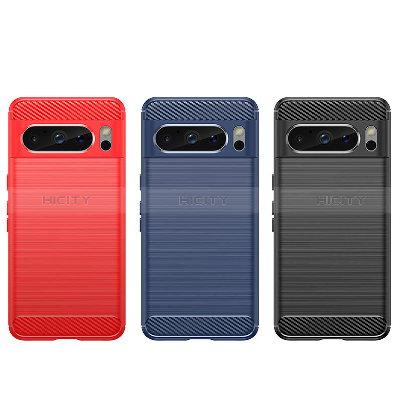 Funda Silicona Carcasa Goma Line para Google Pixel 8 Pro 5G Azul