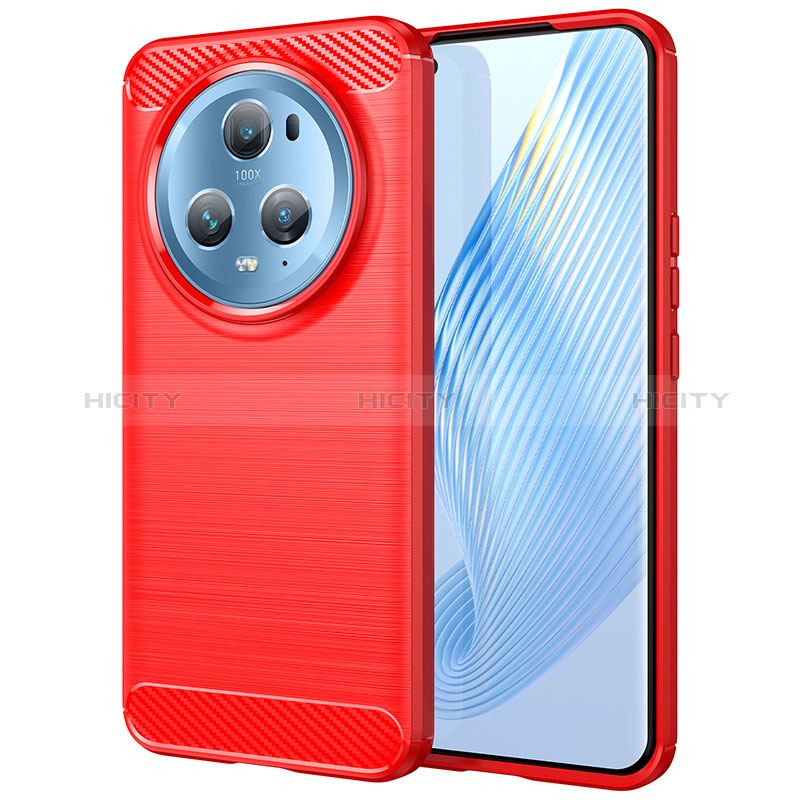 Funda Silicona Carcasa Goma Line para Huawei Honor Magic5 Pro 5G Rojo