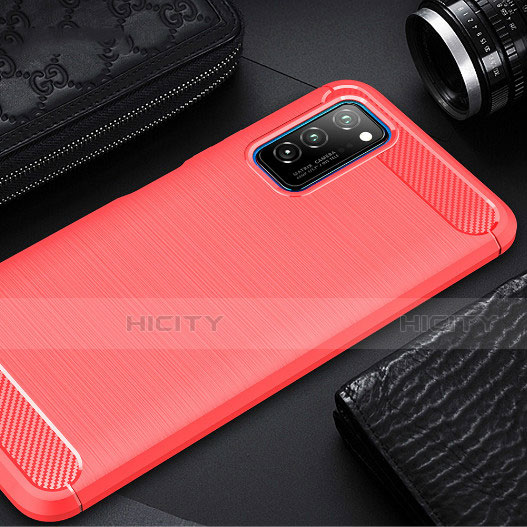 Funda Silicona Carcasa Goma Line para Huawei Honor V30 5G Rojo