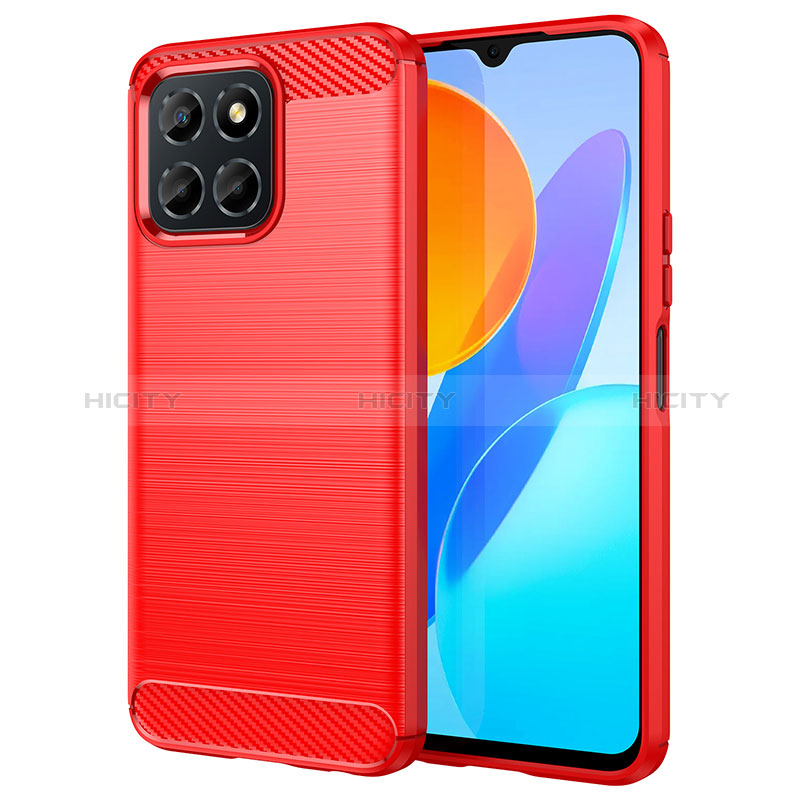 Funda Silicona Carcasa Goma Line para Huawei Honor X6a Rojo