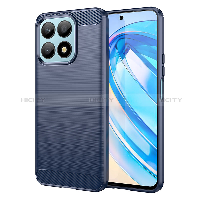 Funda Silicona Carcasa Goma Line para Huawei Honor X8a 4G Azul