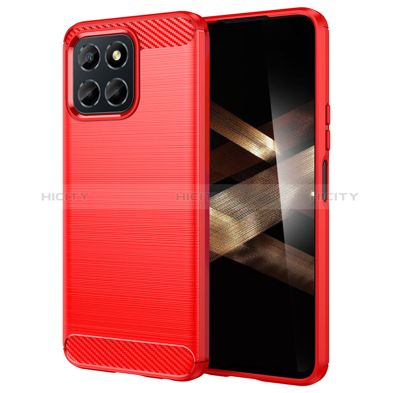 Funda Silicona Carcasa Goma Line para Huawei Honor X8b Rojo