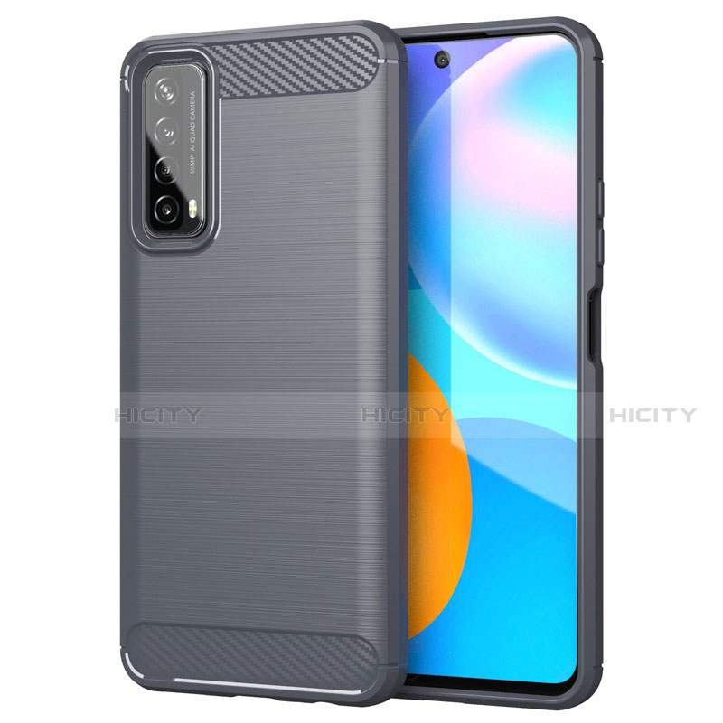 Funda Silicona Carcasa Goma Line para Huawei P Smart (2021) Gris