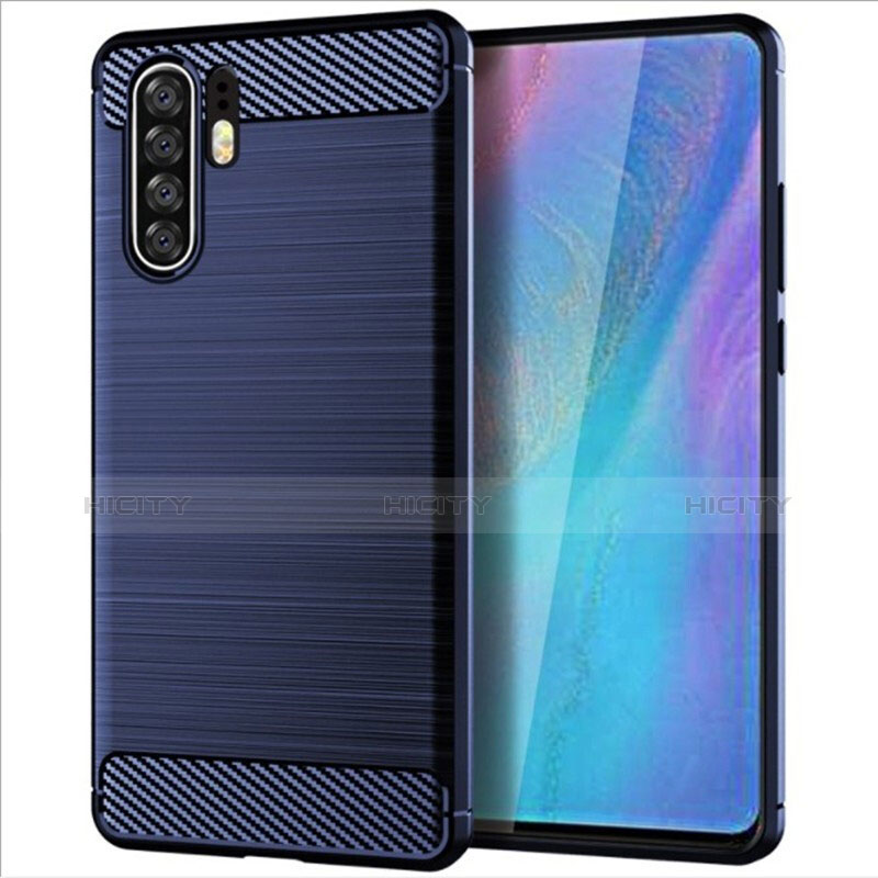 Funda Silicona Carcasa Goma Line para Huawei P30 Pro Azul