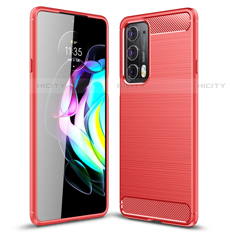 Funda Silicona Carcasa Goma Line para Motorola Moto Edge Lite 5G Rojo