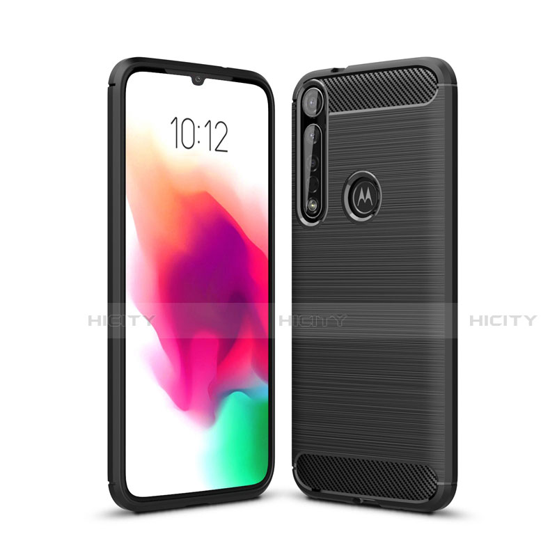 Funda Silicona Carcasa Goma Line para Motorola Moto G8 Plus Negro