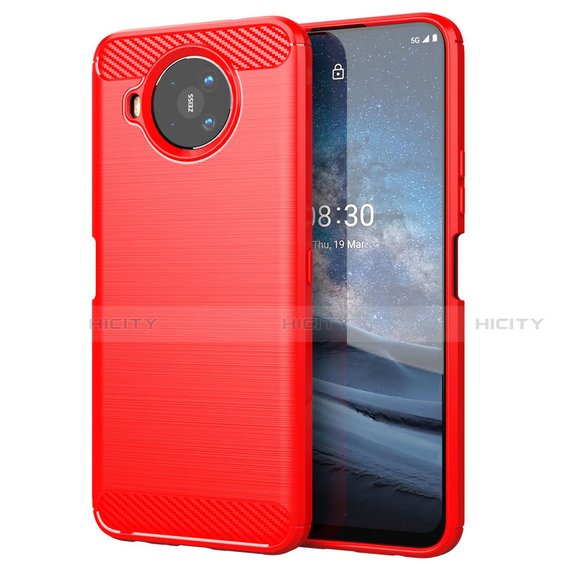 Funda Silicona Carcasa Goma Line para Nokia 8.3 5G Rojo