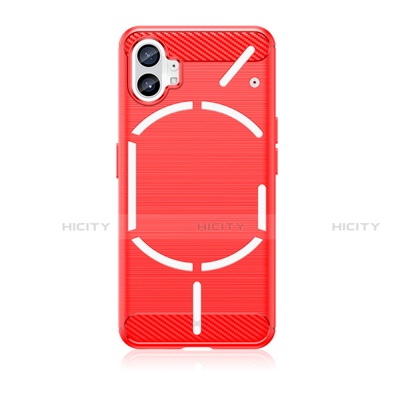 Funda Silicona Carcasa Goma Line para Nothing Phone 1 Rojo