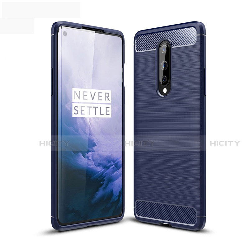 Funda Silicona Carcasa Goma Line para OnePlus 8 Azul