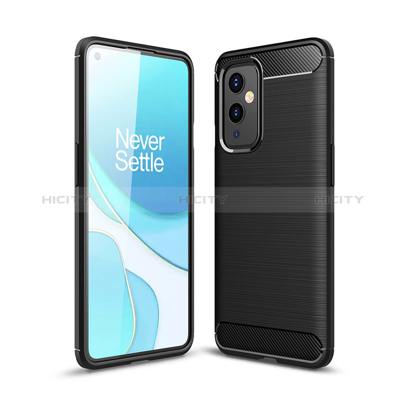 Funda Silicona Carcasa Goma Line para OnePlus 9 5G Negro