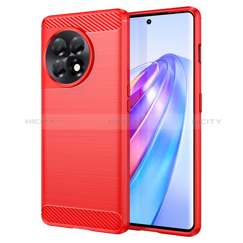 Funda Silicona Carcasa Goma Line para OnePlus Ace 2 Pro 5G Rojo