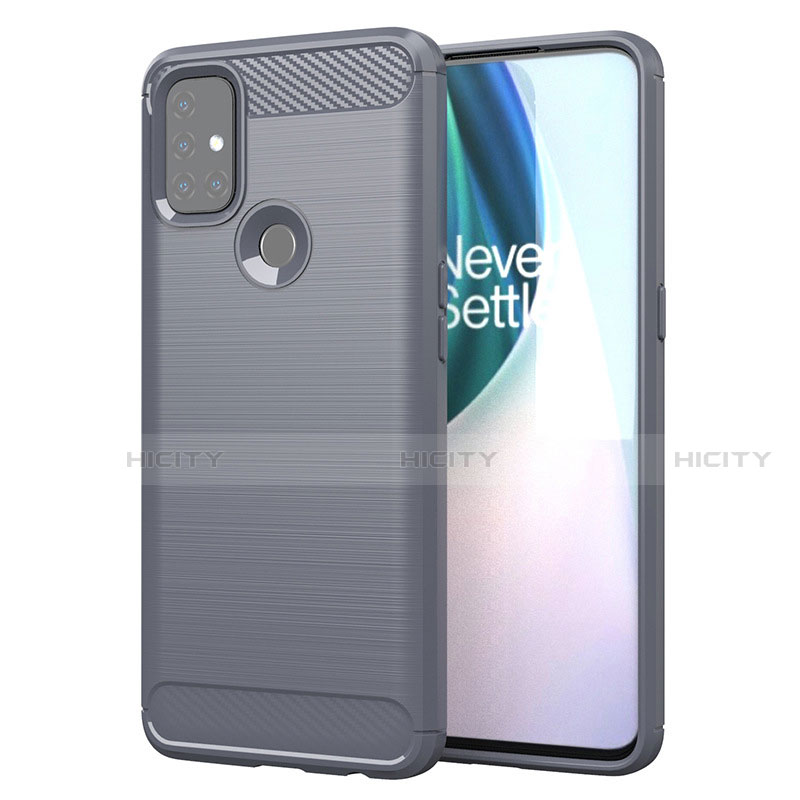 Funda Silicona Carcasa Goma Line para OnePlus Nord N10 5G Gris