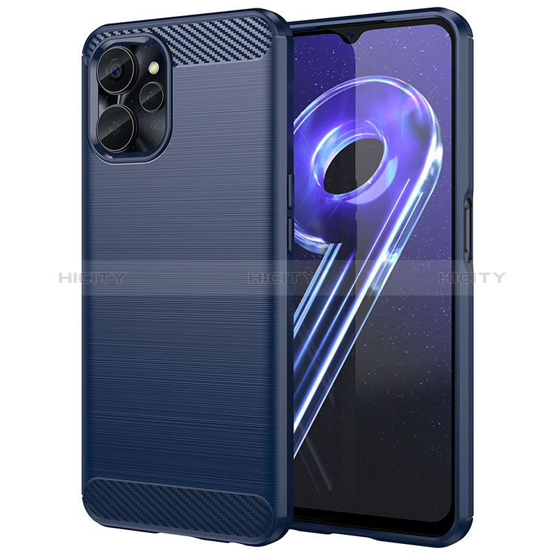 Funda Silicona Carcasa Goma Line para Realme 10T 5G Azul