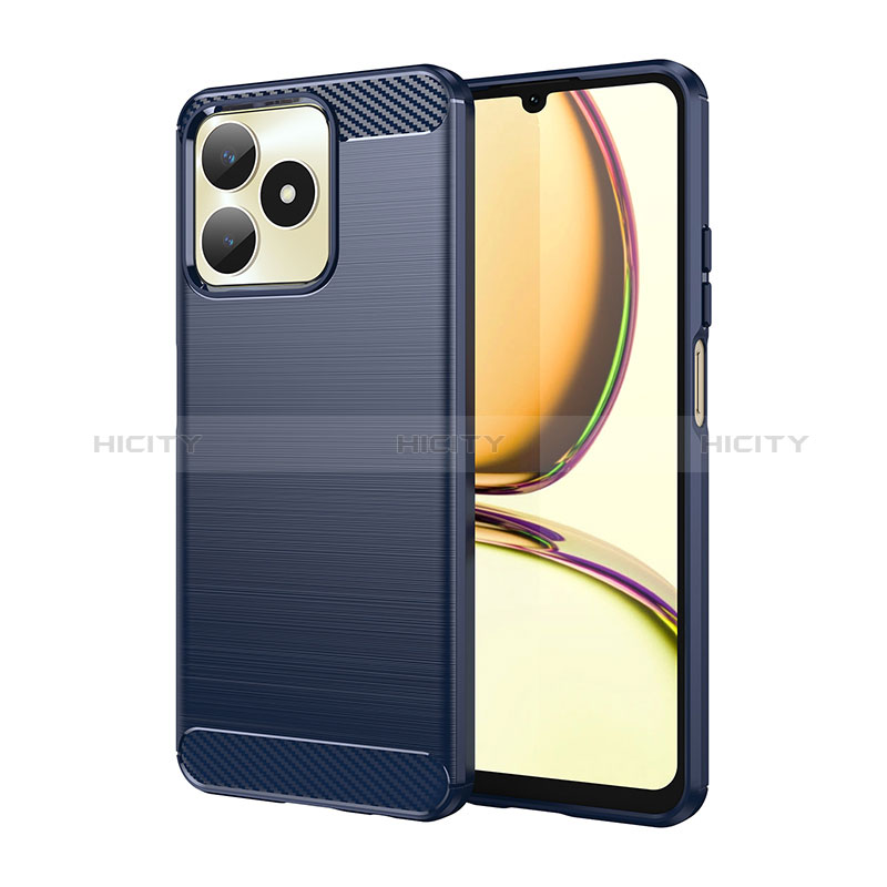 Funda Silicona Ultrafina Carcasa Transparente Gradiente para Realme C53  India Purpura Claro