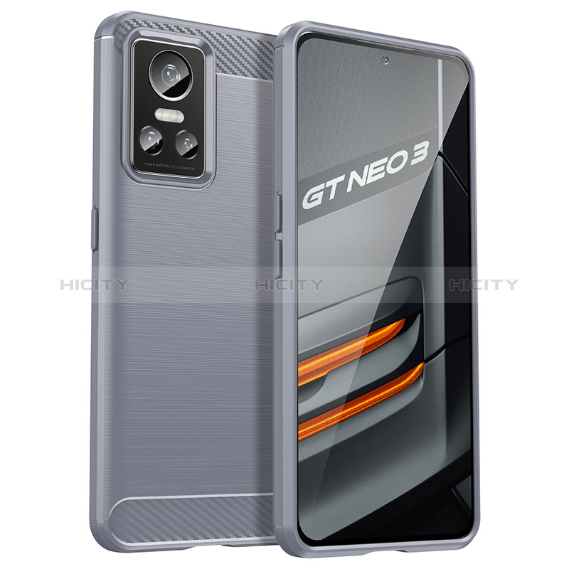 Funda Silicona Carcasa Goma Line para Realme GT Neo3 5G Gris