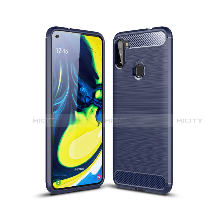 Funda Silicona Carcasa Goma Line para Samsung Galaxy A11 Azul