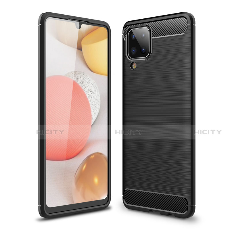 Funda Silicona Carcasa Goma Line para Samsung Galaxy A12 Negro