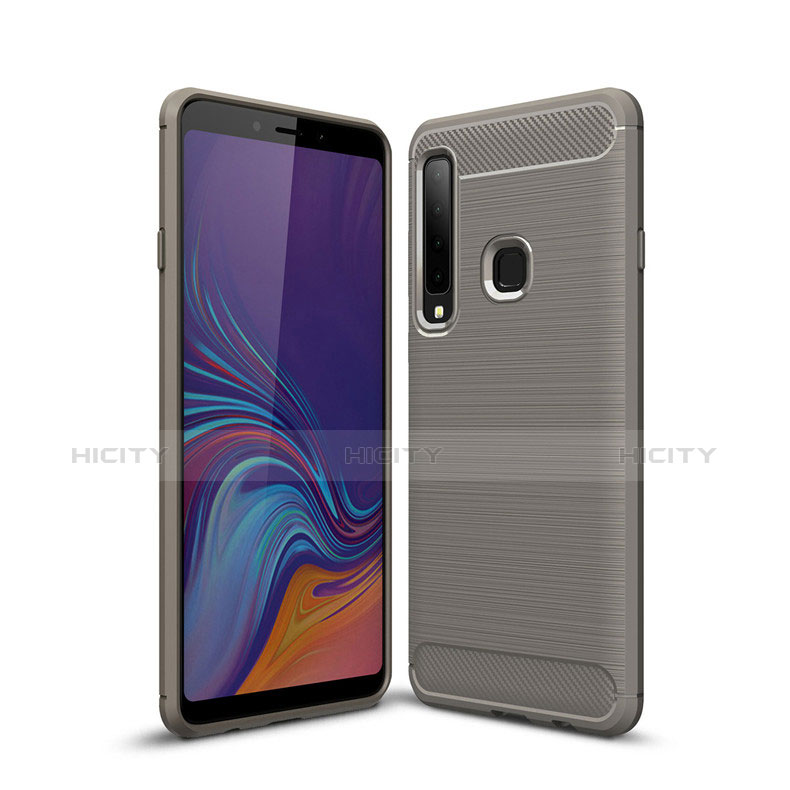 Funda Silicona Carcasa Goma Line para Samsung Galaxy A9s Gris